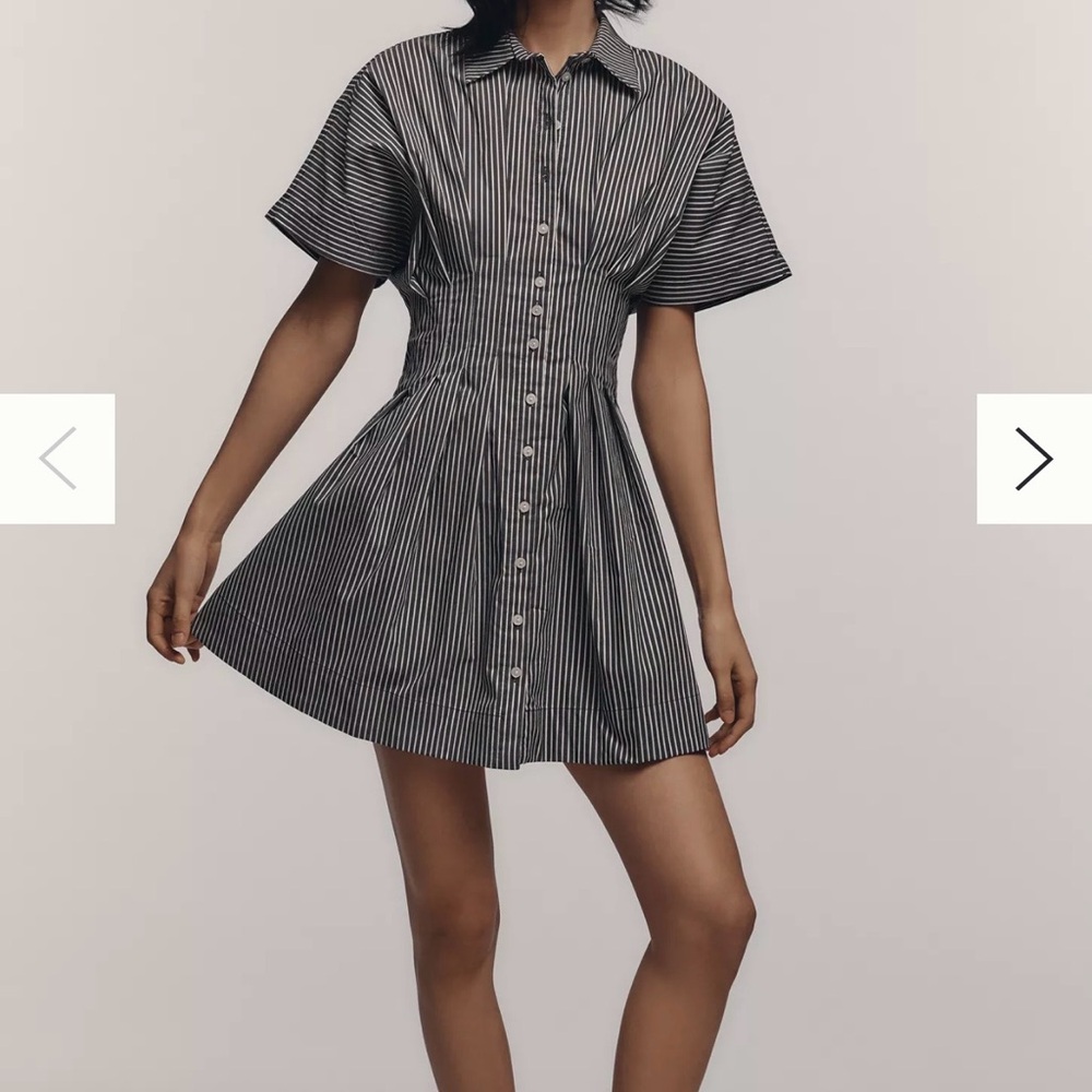 Anthropologie Tobie Striped Mini Dress